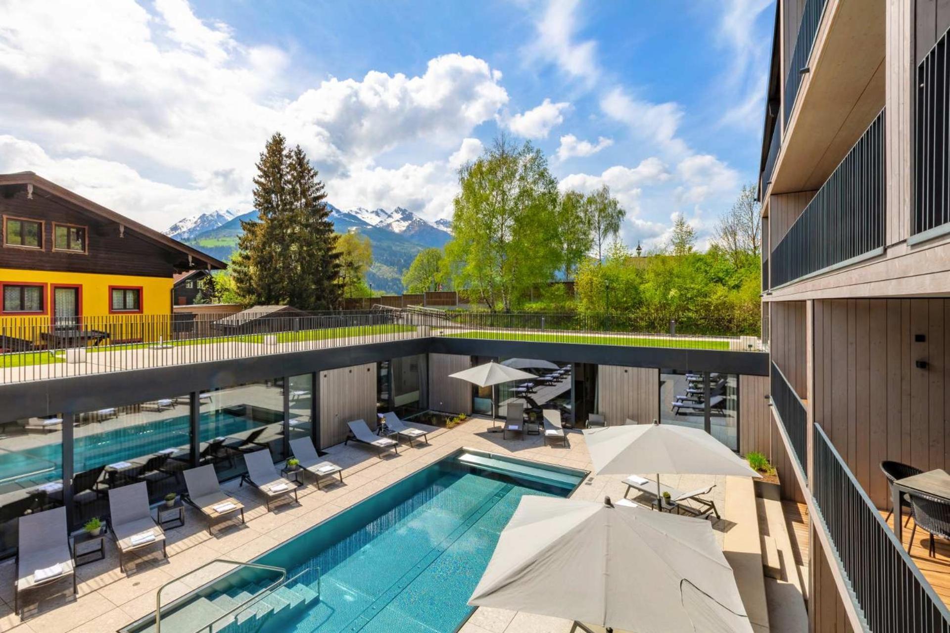 Emma Deluxe Aparthotel Ganzjaehrig Beheizter Aussenpool Piesendorf Exteriér fotografie